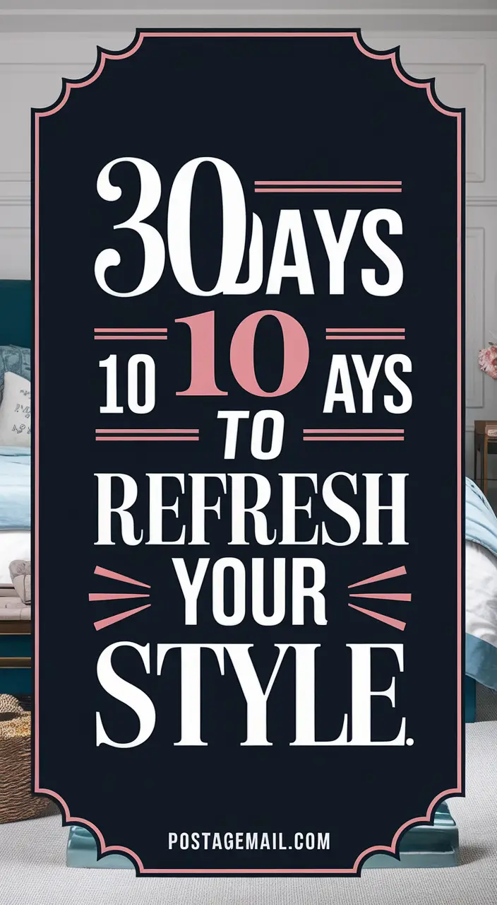 30-Day Fashion Challenge to Refresh Your Wardrobe