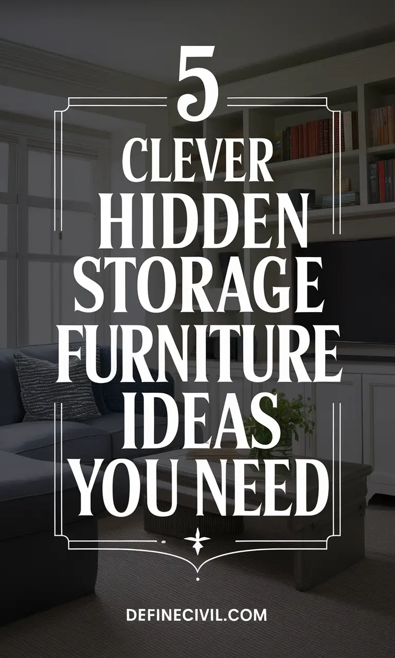 Hidden Storage Furniture Finds