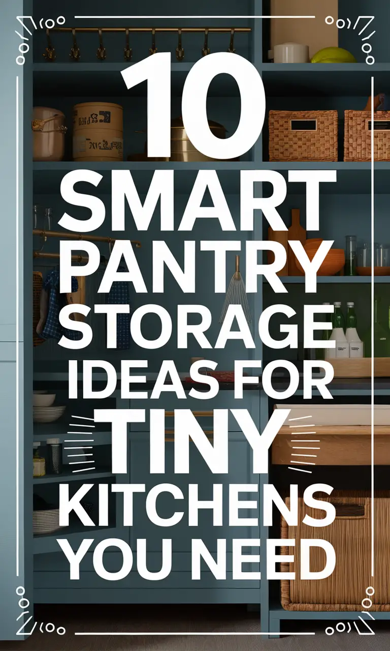 Pantry Storage Ideas for Small Kitchens