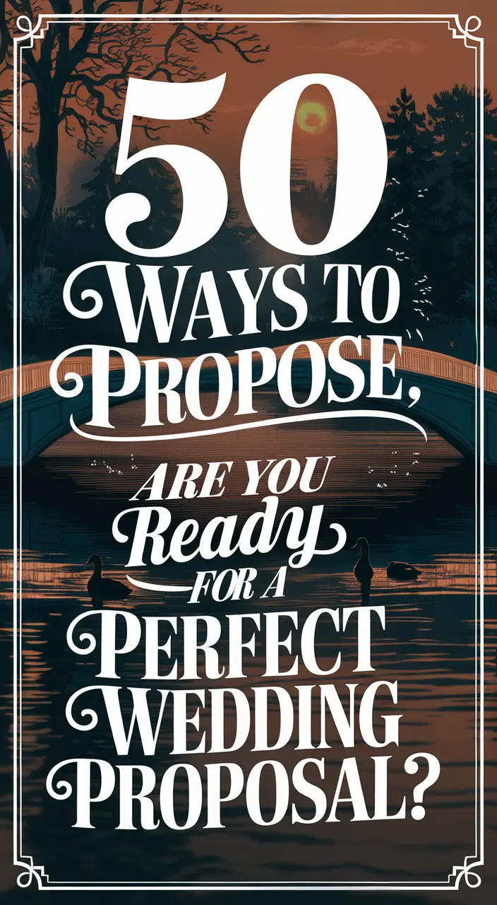 50 Romantic Wedding Proposal Ideas