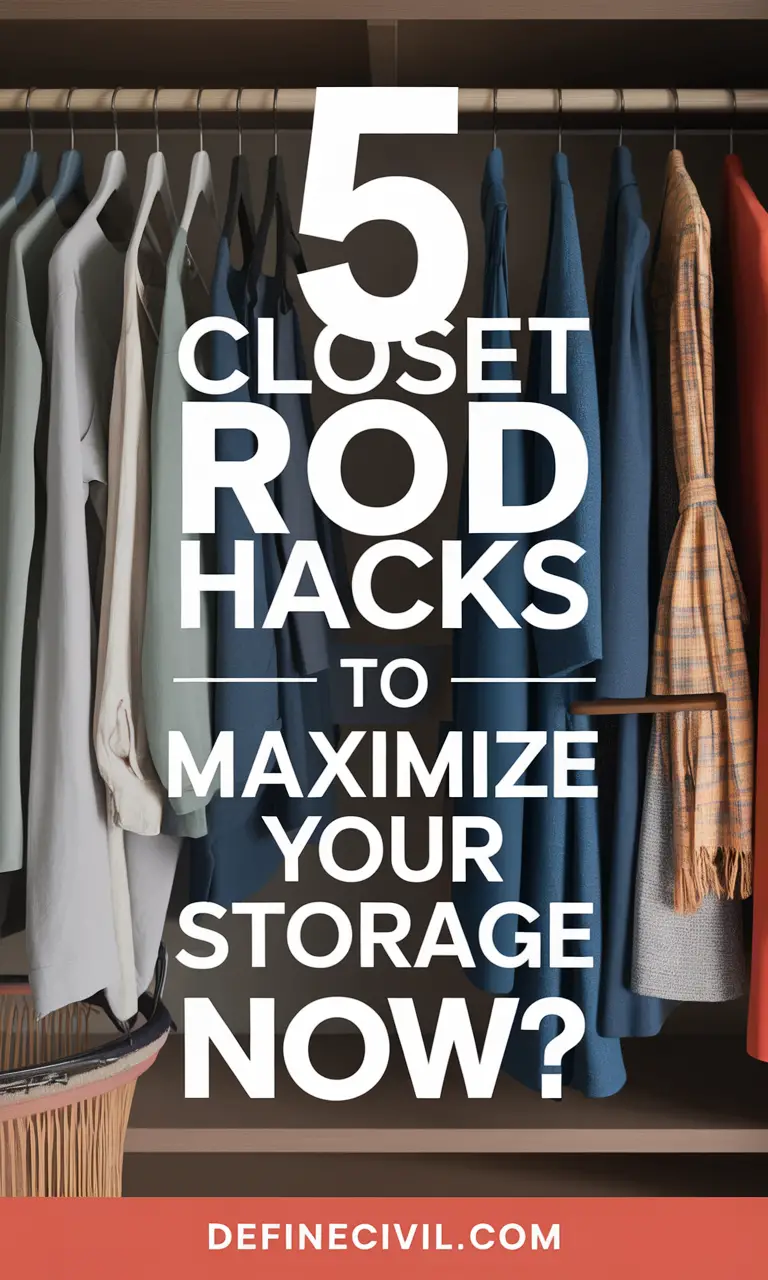 Closet Rod Hacks to Double Hanging Space