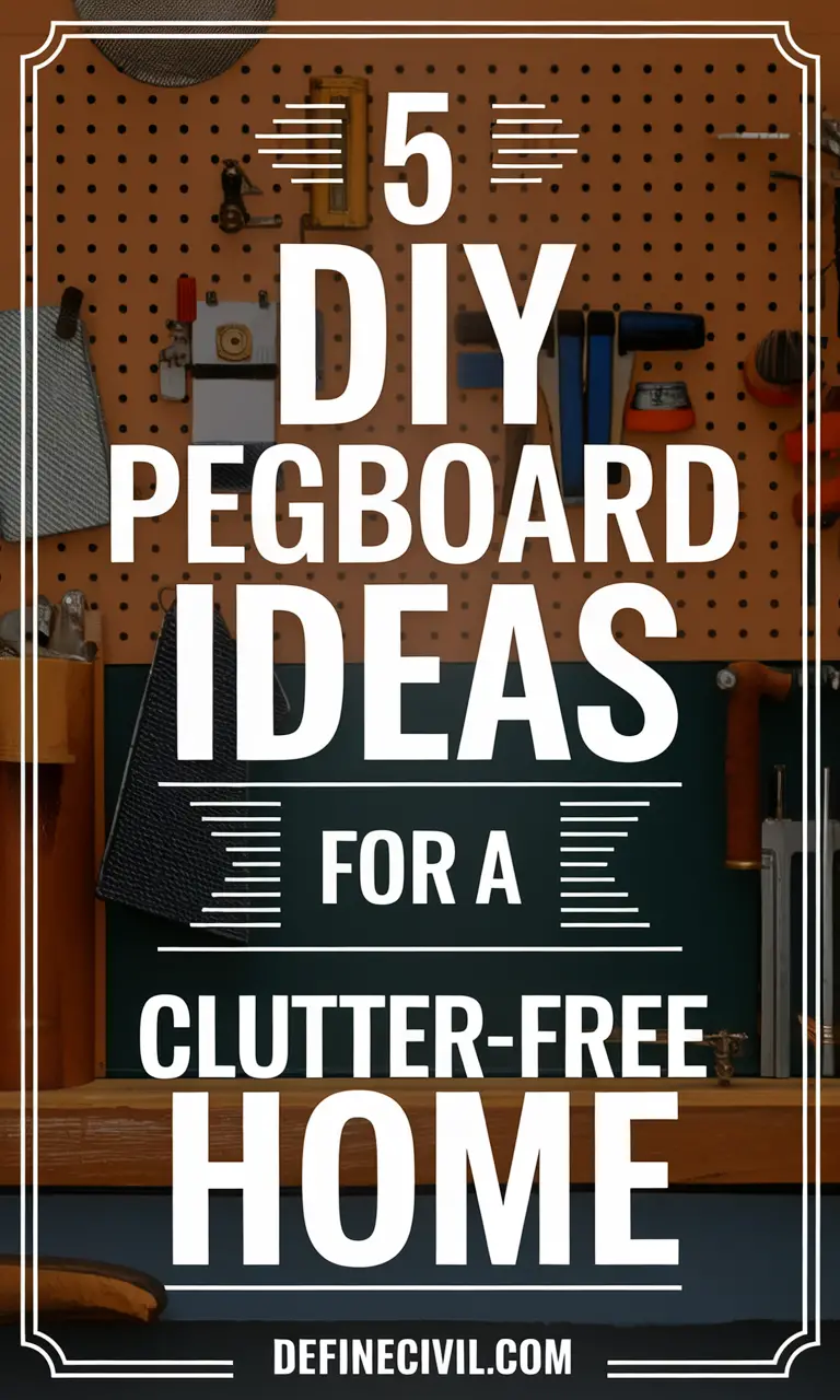 DIY Pegboard Wall for Storage & Style