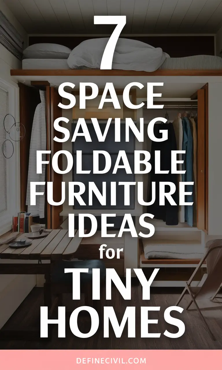 Foldable Furniture for Tiny Spaces