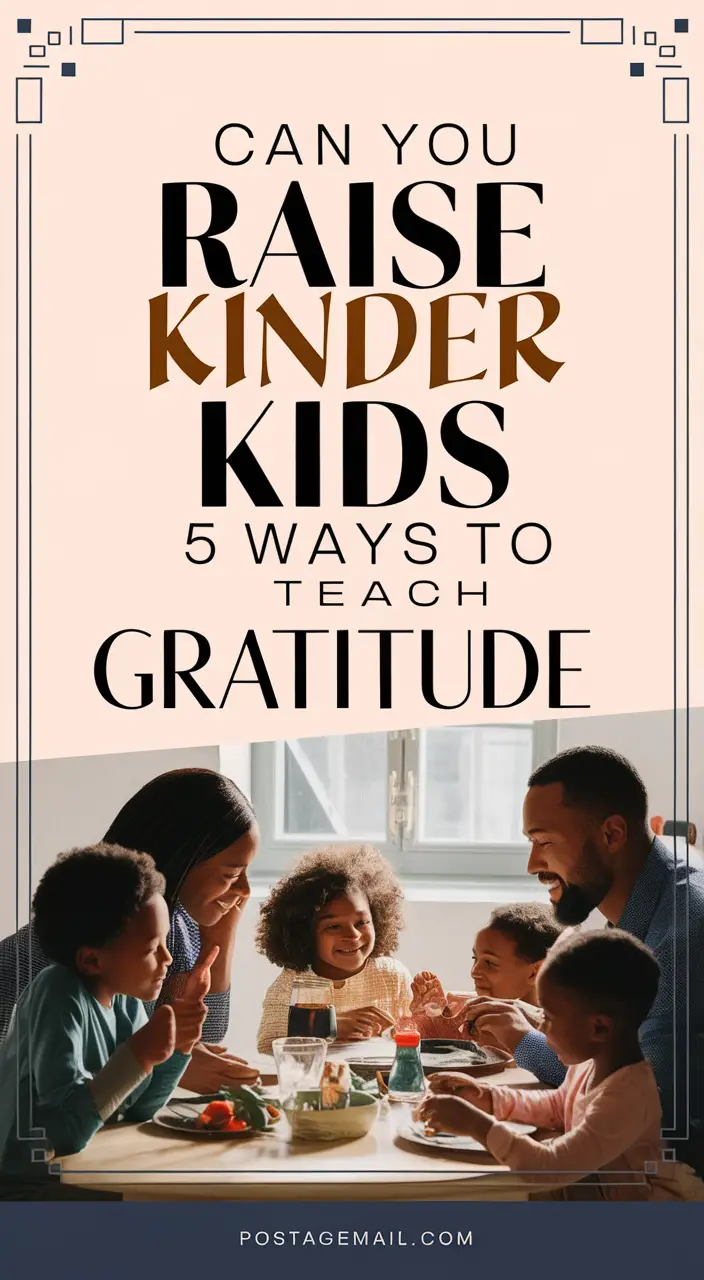 How to Teach Kids About Kindness and Gratitude