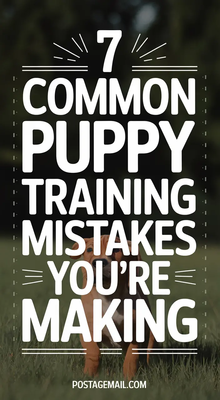 Puppy Training Mistakes to Avoid