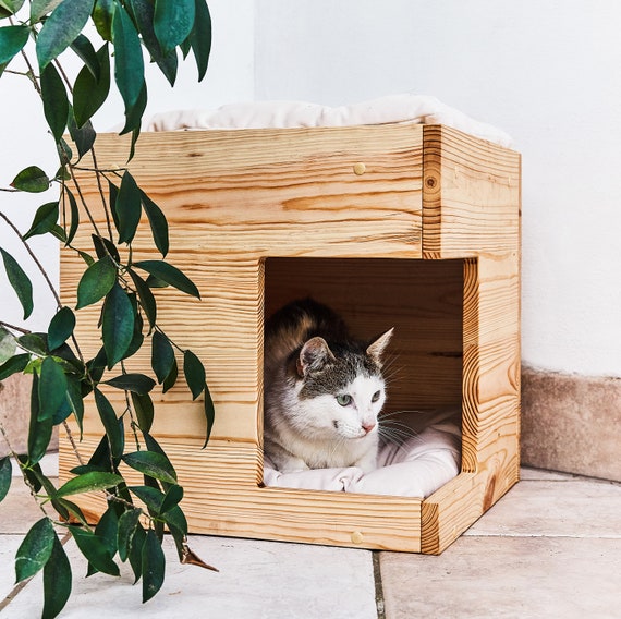Cat House, Cat Condo, Cat Cave, Cat Furniture, Cat Bed With Soft ...