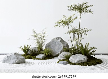 This Image Features Minimalist Japanese Zen Stock Photo 2679917299 ...