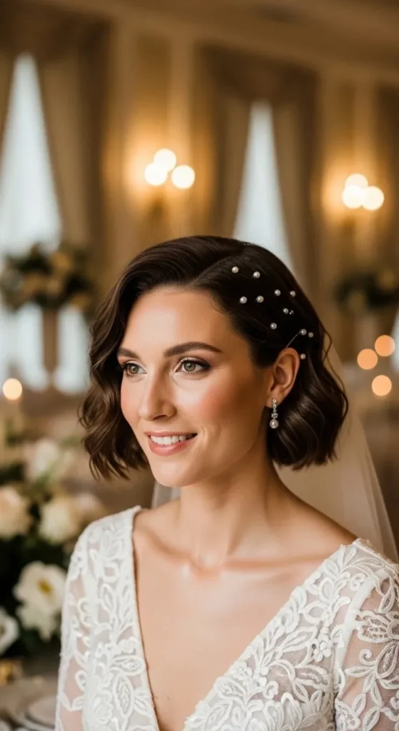 23 Stunning Wedding Hairstyles for Short Hair That Will Turn Heads