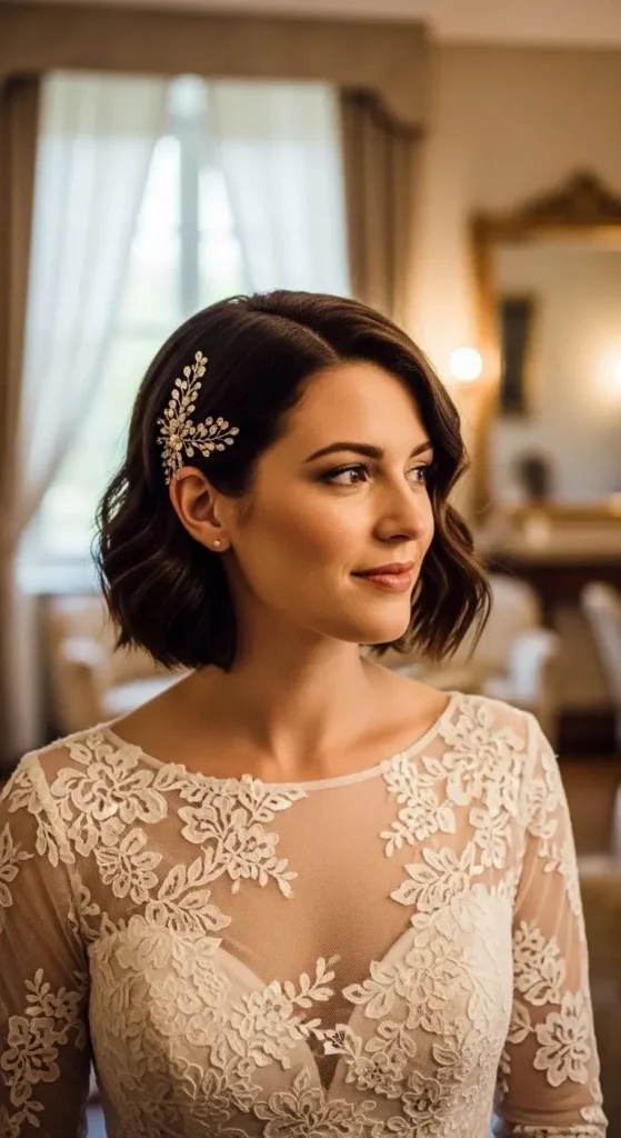 23 Stunning Wedding Hairstyles for Short Hair That Will Turn Heads