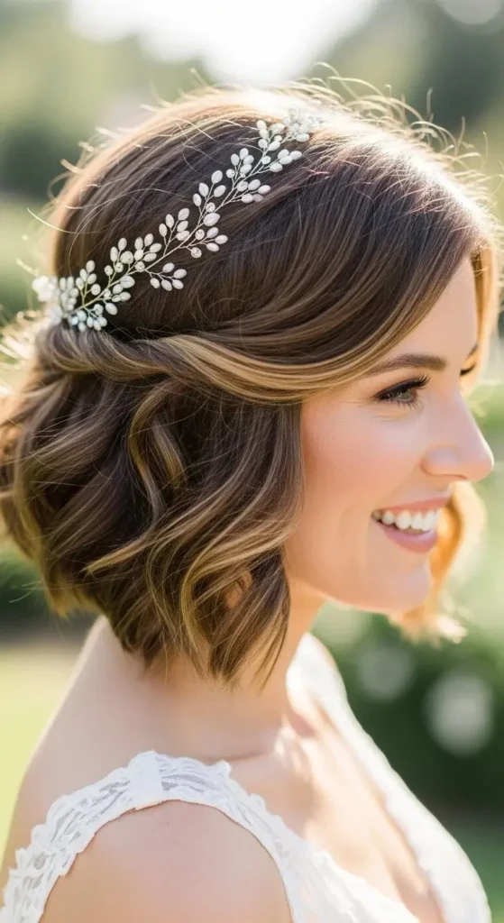 23 Stunning Wedding Hairstyles for Short Hair That Will Turn Heads