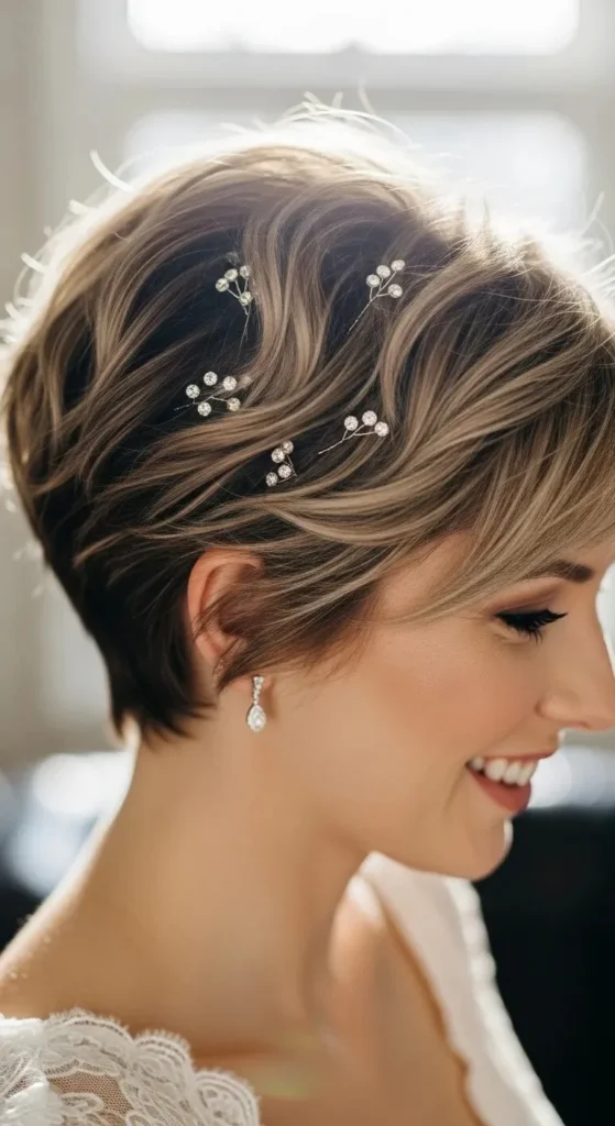 23 Stunning Wedding Hairstyles for Short Hair That Will Turn Heads