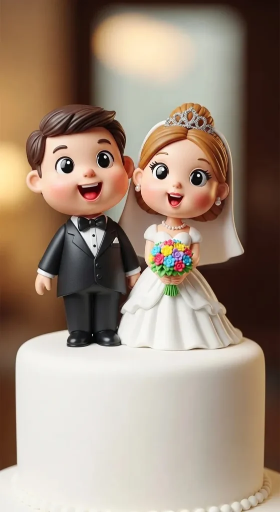 20 Cute Wedding Cake Toppers to Add a Personal Touch