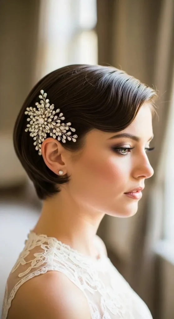 23 Stunning Wedding Hairstyles for Short Hair That Will Turn Heads