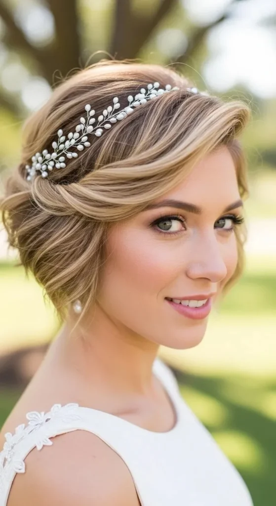 How to Style Short Hair for a Beautiful Wedding Day Look