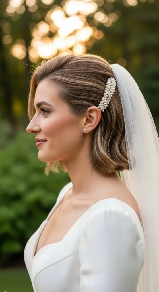 How to Style Short Hair for a Beautiful Wedding Day Look