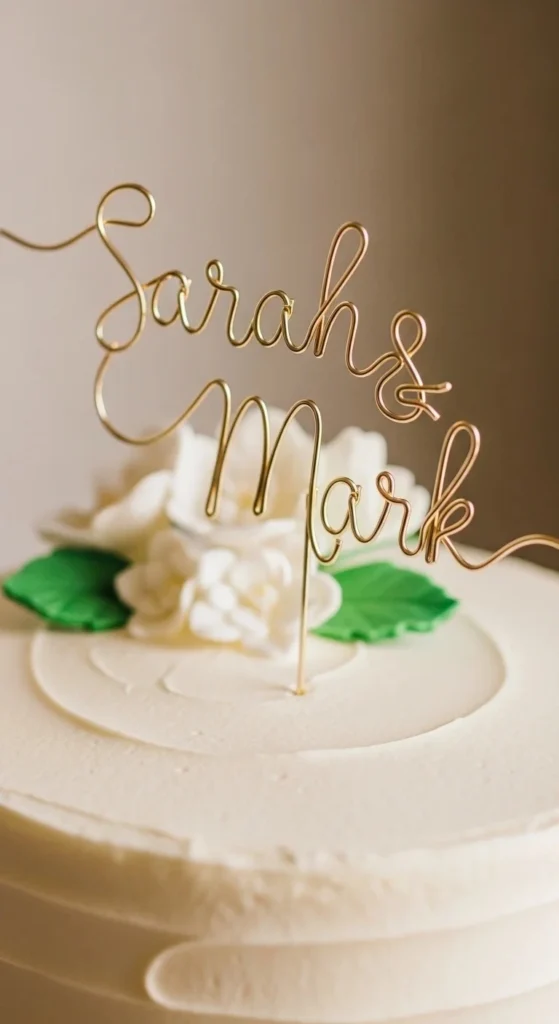 20 Cute Wedding Cake Toppers to Add a Personal Touch